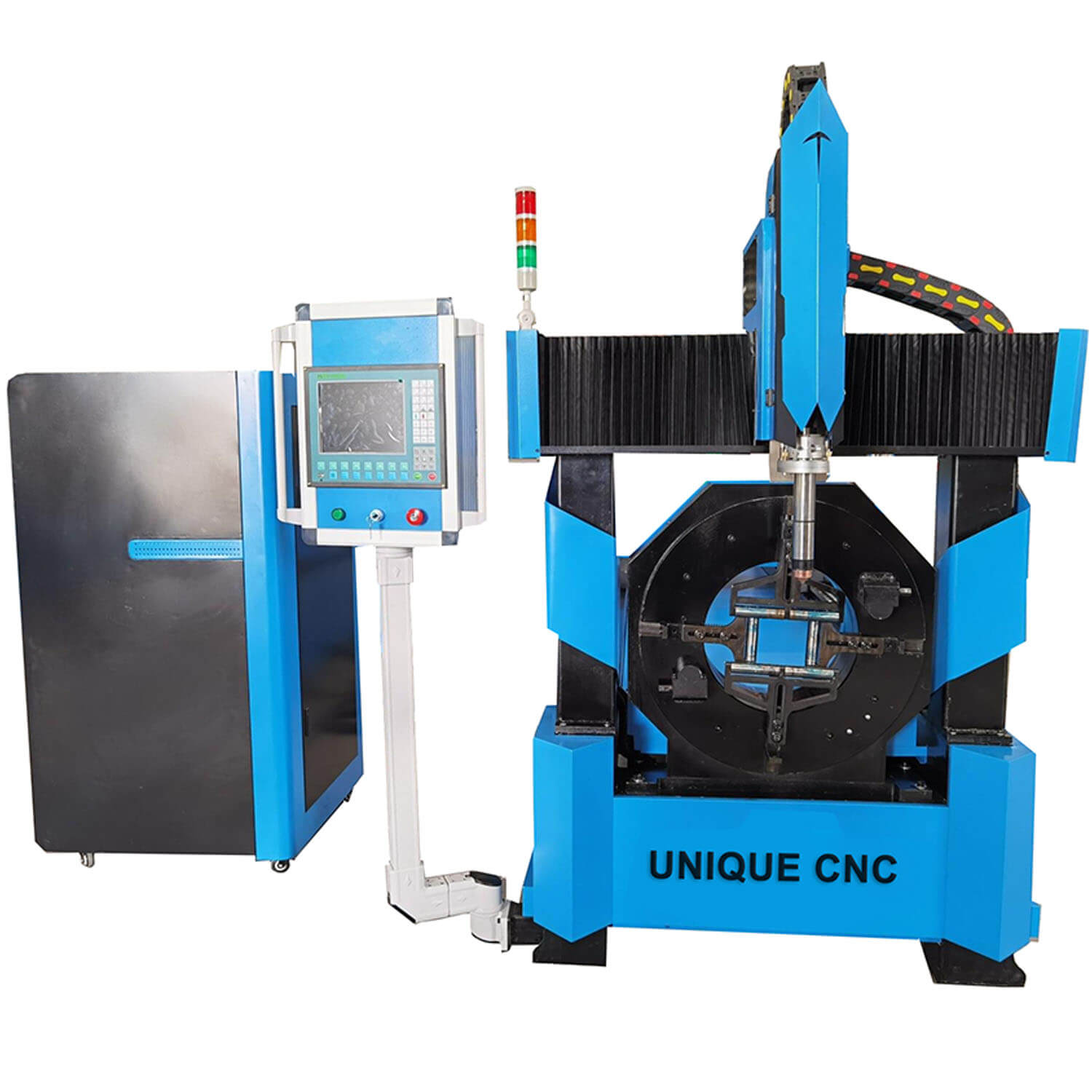 Round & Square Steel Tube Cutting CNC Plasma Machine For Sale 