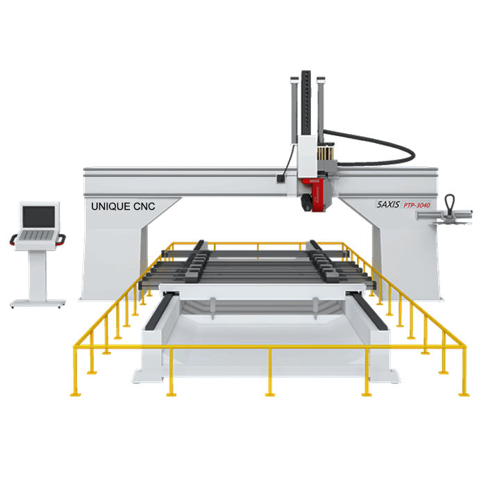 Multi-functional 5 Axis CNC Router With PTP Table